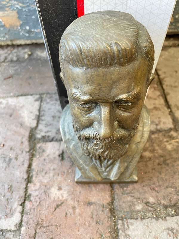 Boer War:Bronze Bust of Genl. De Wet ( Coert Steynberg) 18 cm