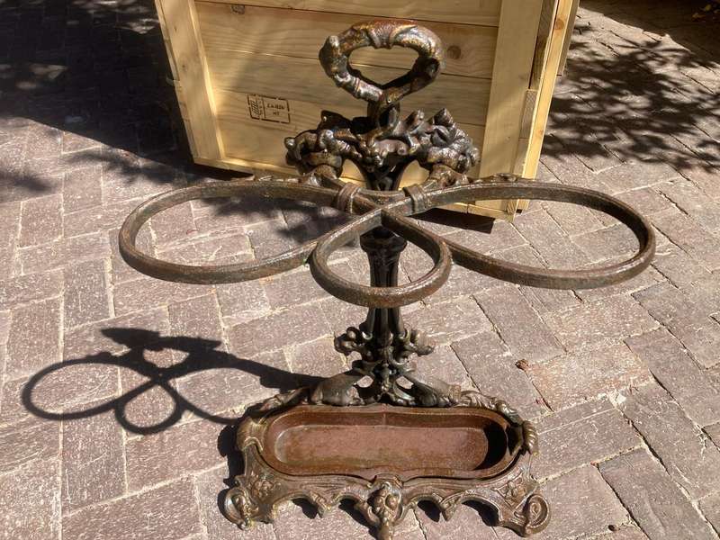 Rare Cast Iron Umbrella Stand