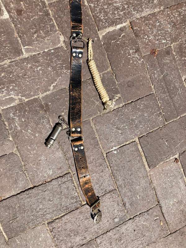 Vintage Voortrekker Belt with Rope and Whistle