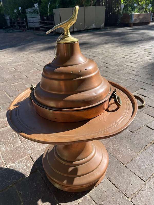 Brass Coal Warmer ( 60 x 43 x 43 cm )