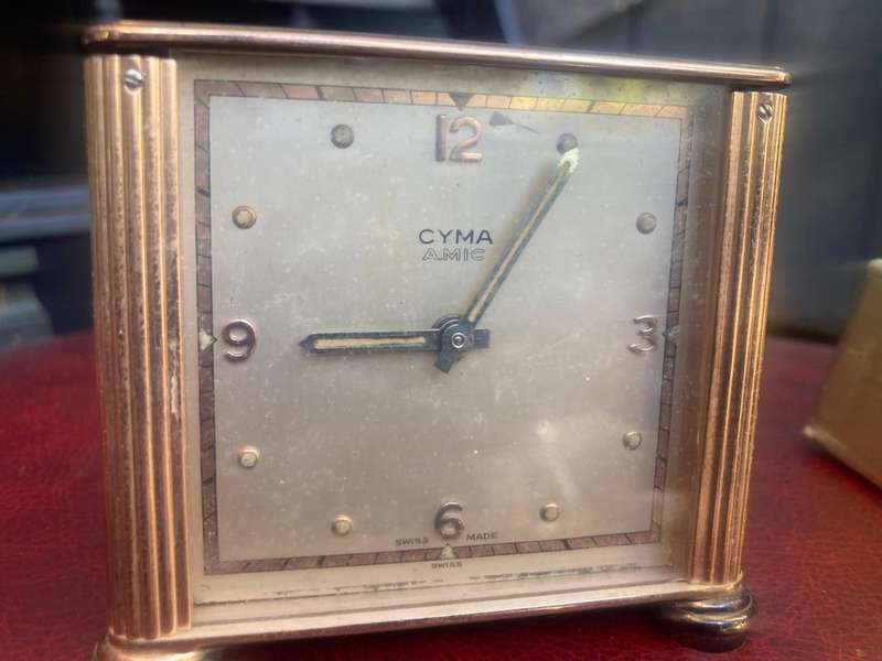 Swiss Cyma Travel Clock