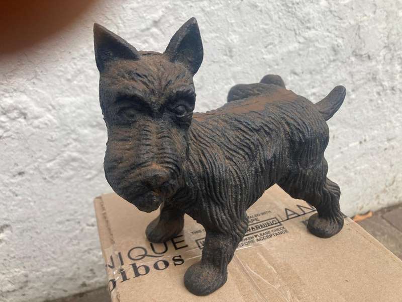 Cast Iron Scotty Dog Doorstop ( 20 x 16 cm )