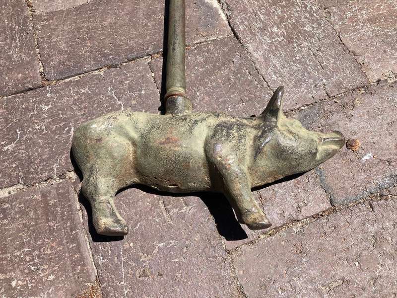 Rare Cast Iron Pig Doorstop