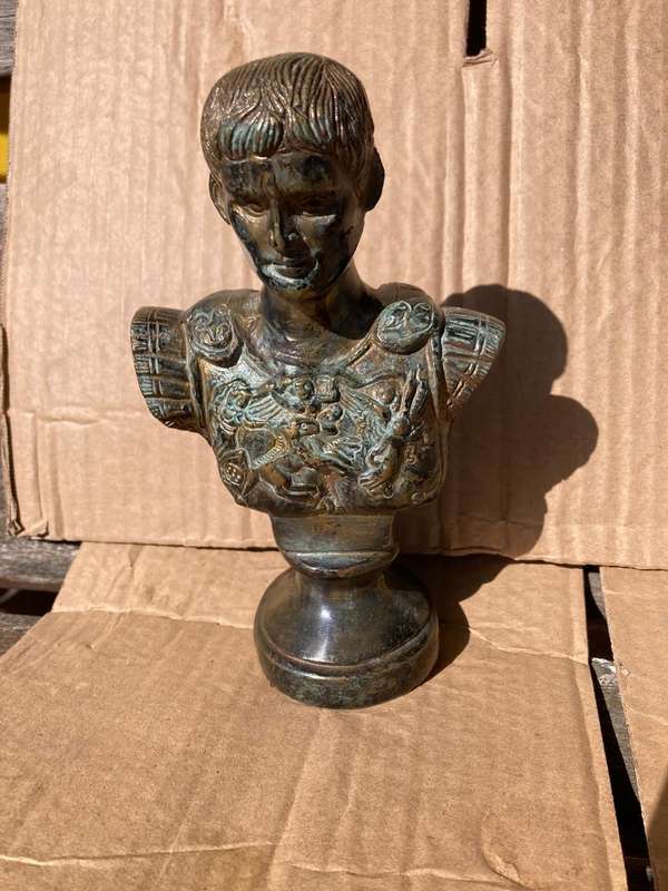 Bronze Bust of Julius Ceasar ( 17 cm )