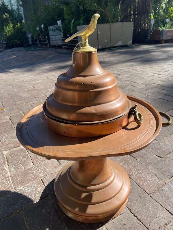 Brass Coal Warmer ( 60 x 43 x 43 cm )