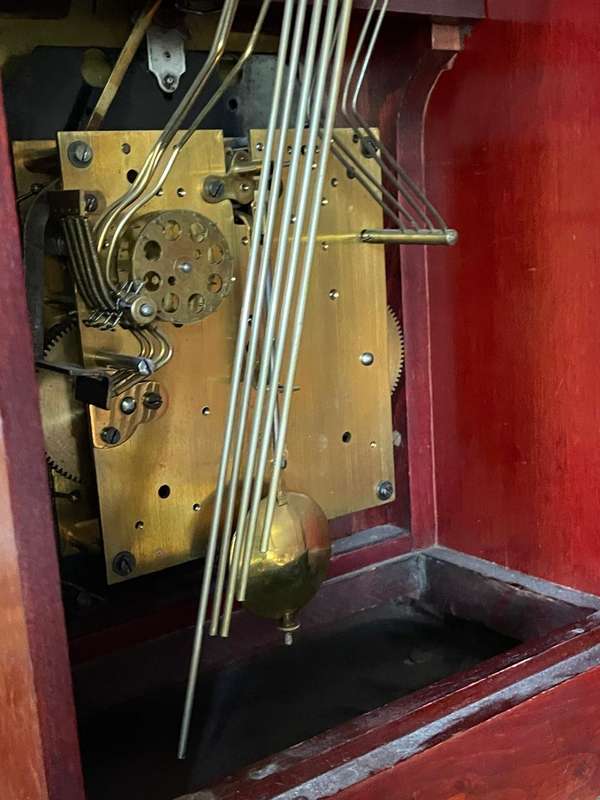 Beautiful Mahogany Gustav Becker Longcase Clock ( 153 x 28 x 18cm )