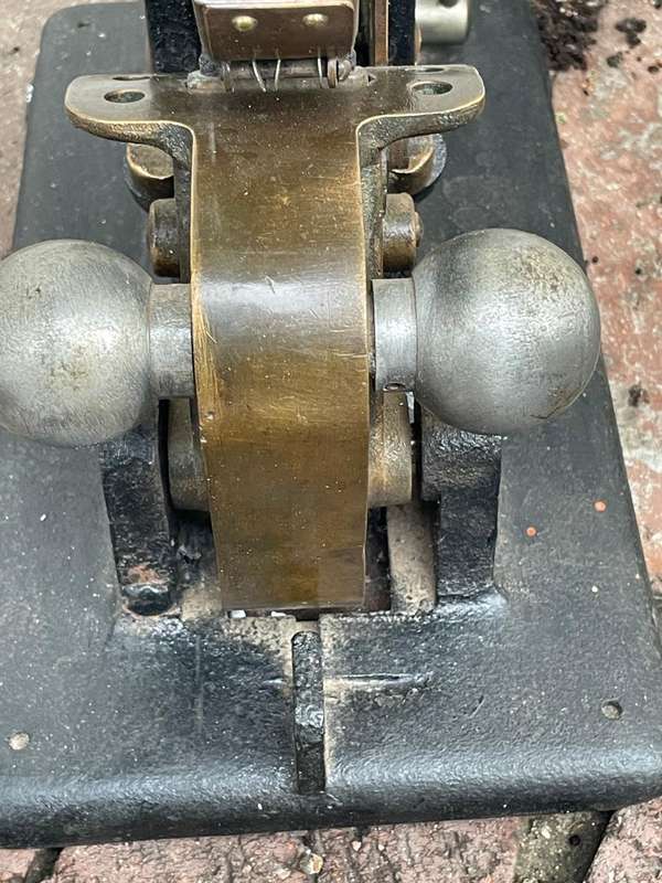 Cast Iron and Brass Laundry Markong Machine A&C Jenner( 34 x 31 x 17 cm ) circa 1922