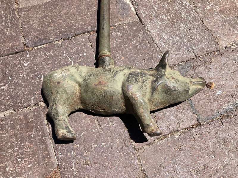 Rare Cast Iron Pig Doorstop