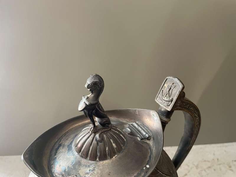 Rare Read and Barton Silverplated Tea/Cofffeepot set. Circa 1873