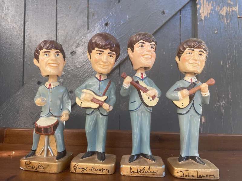 Rare set of Beatles Bubblehead Dolls circa 1964