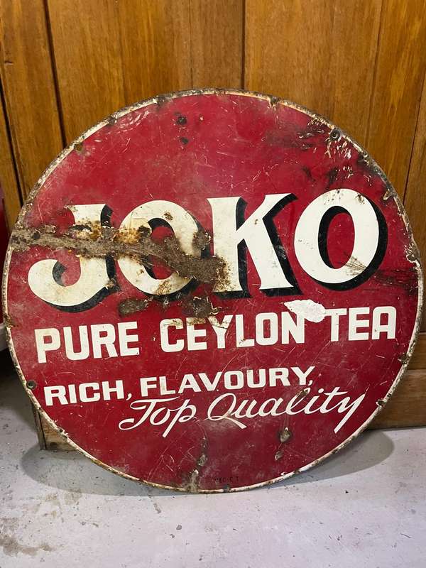 Original Enamel Sign Joko Ceylon Tea