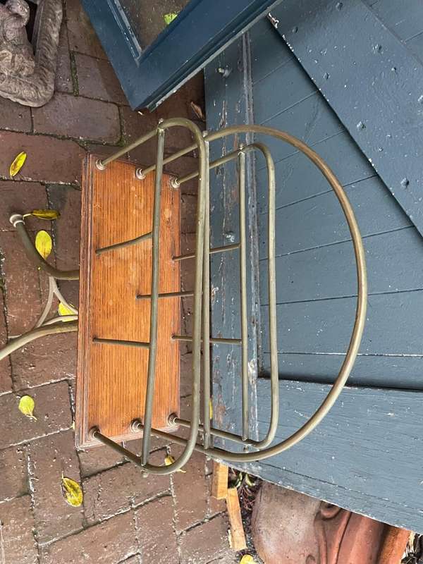 Brass Magazine Rack ( 74 x 45 x 13 cm )