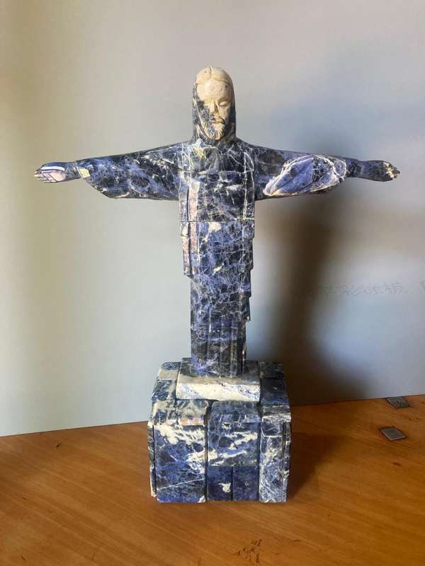 Lapus Lazuli Figurine of Jesus( 35 cm )