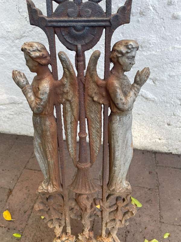 Rare Original Cast Iron Crucifix circa 1850 (156 x 85 cm )