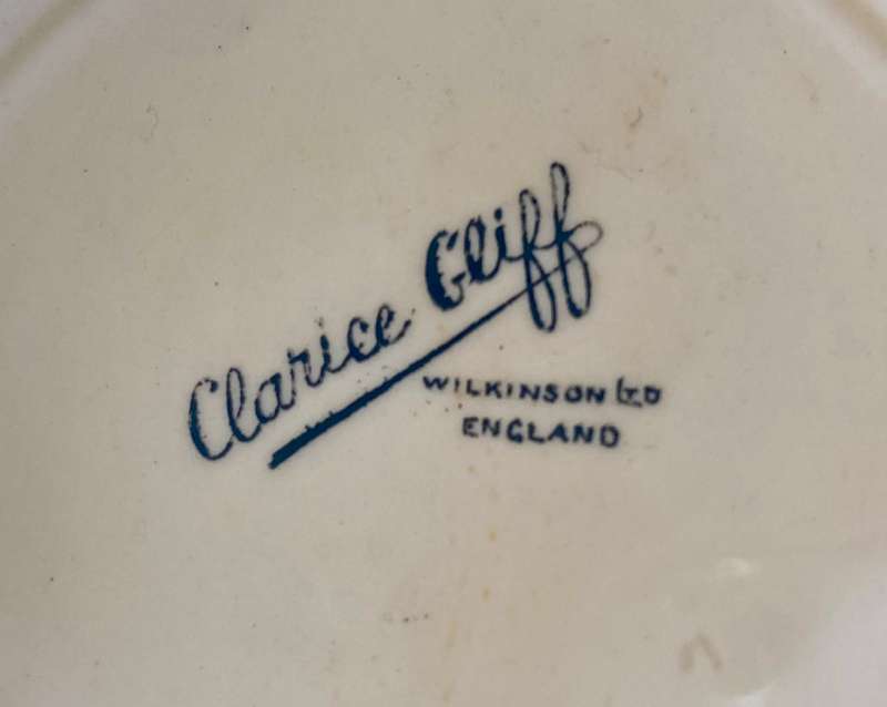Rare Clarice Cliff Biscuit Barrel Orange Taormina Pattern