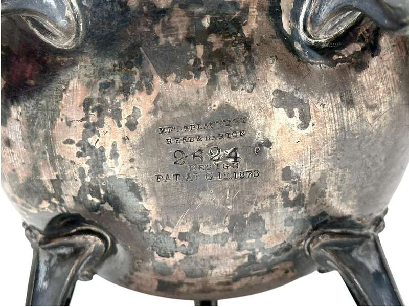 Rare Read and Barton Silverplated Tea/Cofffeepot set. Circa 1873