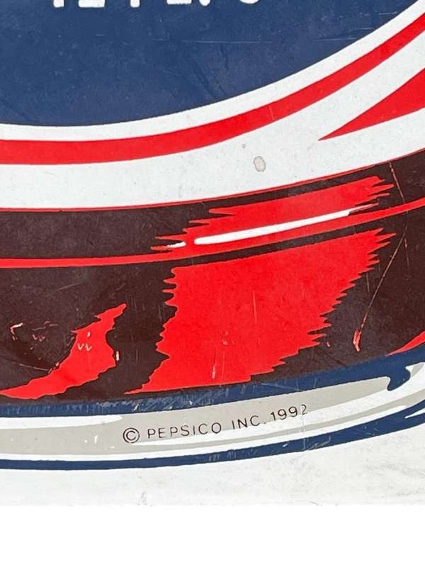 Enamel Pepsi Sign ( 53 x 25 cm ) Pepsico Inc 1992
