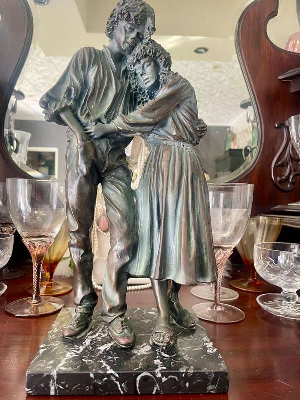 Bronze : Joseph Bofill , Juntos por el Camino, 1942 ( 42 cm )