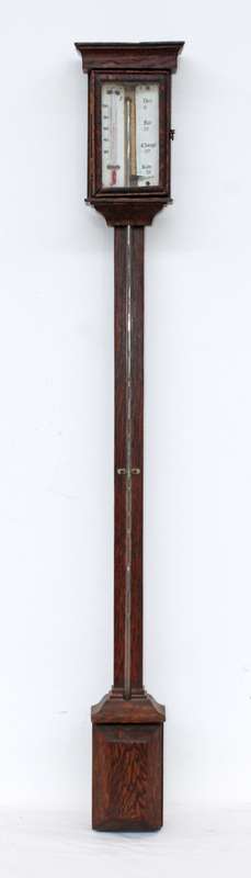 Victorian Mahogany Stick Barometer (95 cm )