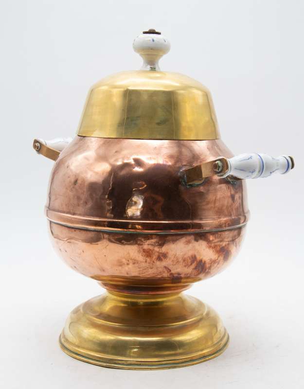 Dutch Copper/ Brass Doofpot ( 19th century , 34 cm )
