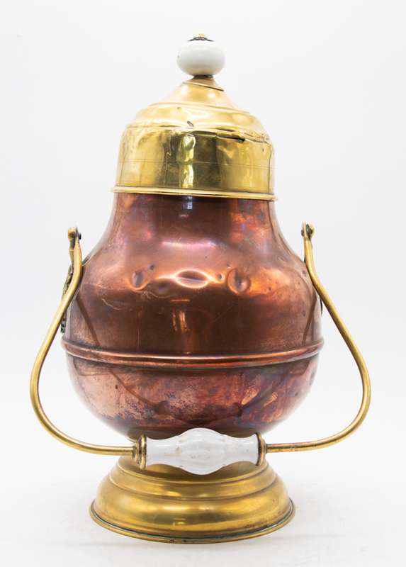 Dutch Brass and Copper Doofpot ( 19th century , 41 cm )