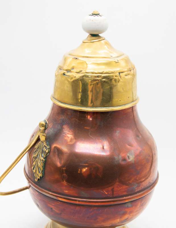 Dutch Brass and Copper Doofpot ( 19th century , 41 cm )