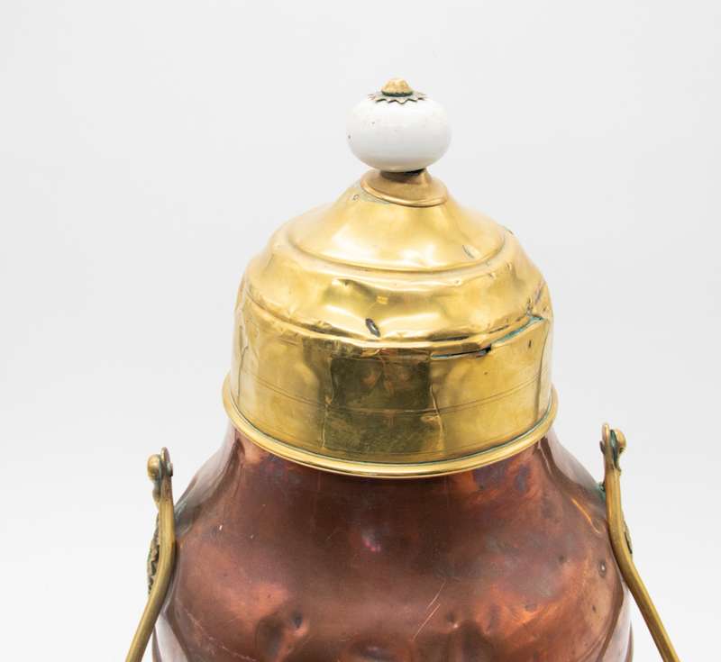 Dutch Brass and Copper Doofpot ( 19th century , 41 cm )