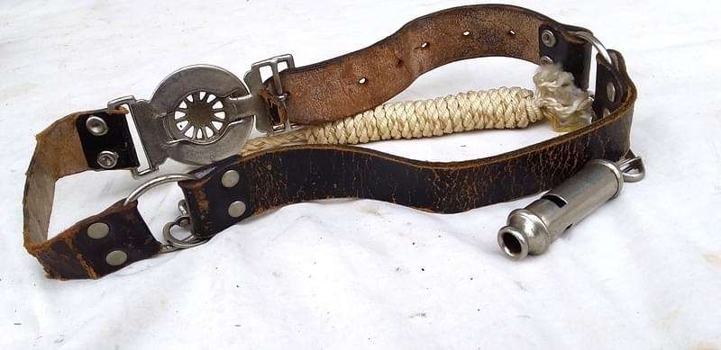 Vintage Voortrekker Belt with Rope and Whistle