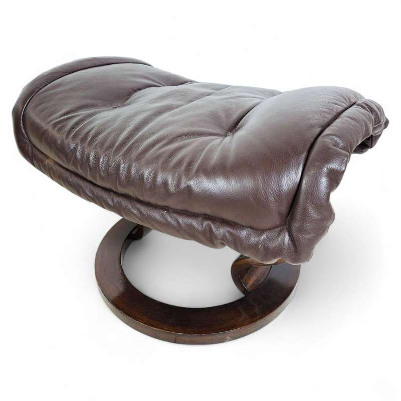 Ekornes Stressless Leather Chair and Footstool