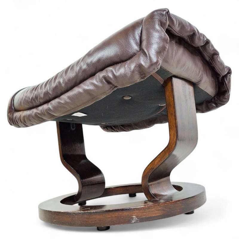 Ekornes Stressless Leather Chair and Footstool