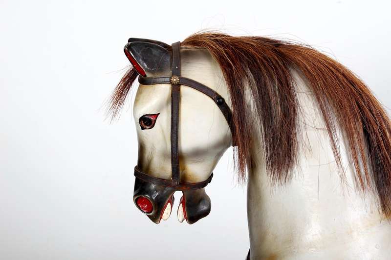 Rare Victorian Rocking Horse ( 124 x 35 x 116 )