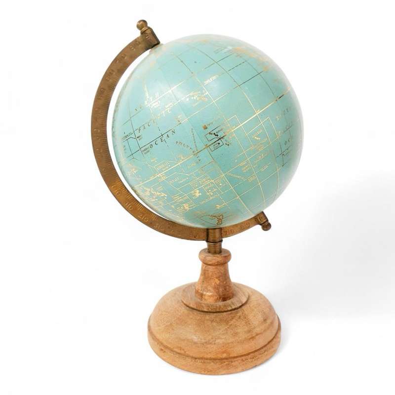 Beautiful Globe on Wooden Stand( 28 cm )