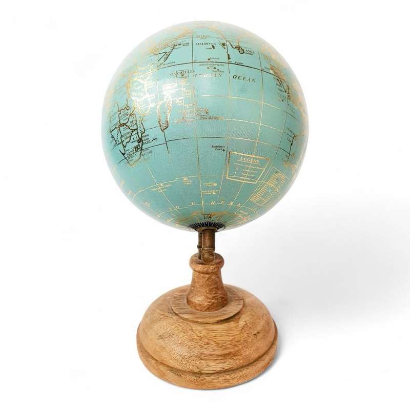 Beautiful Globe on Wooden Stand( 28 cm )