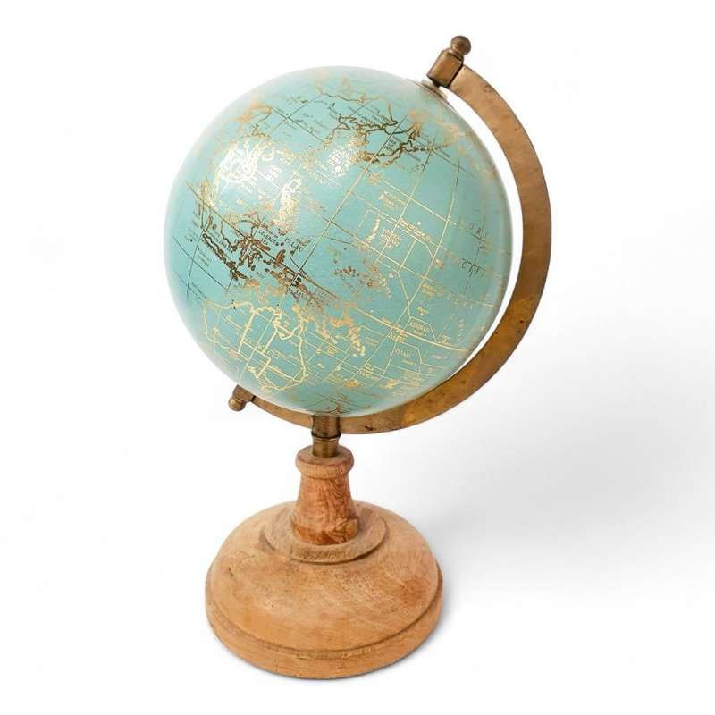 Beautiful Globe on Wooden Stand( 28 cm )