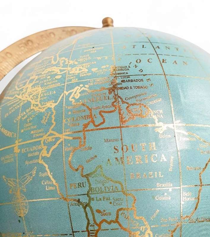Beautiful Globe on Wooden Stand( 28 cm )