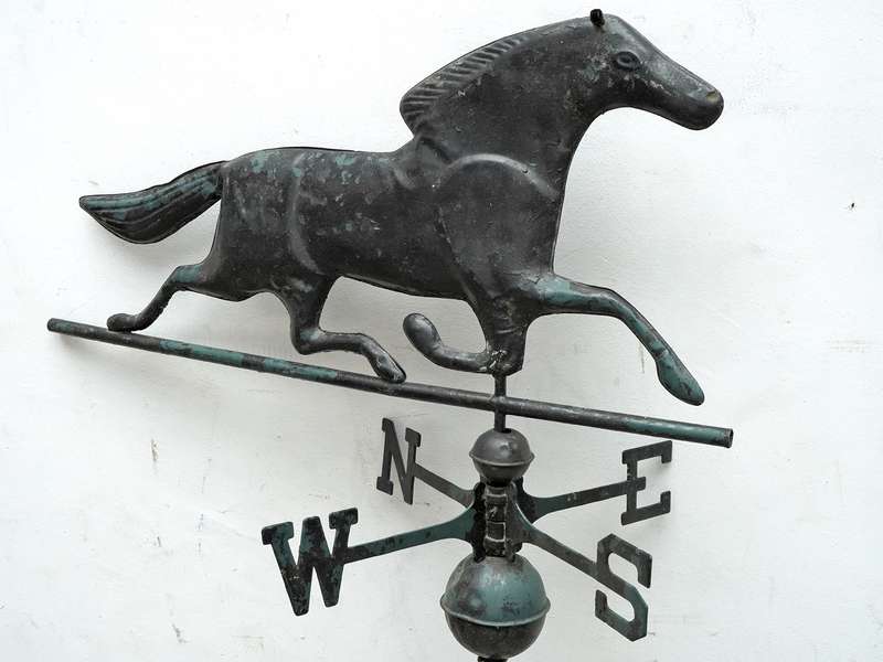Rare Original Metal Horse Weathervane from Backwood Studfarm ( 115cm )