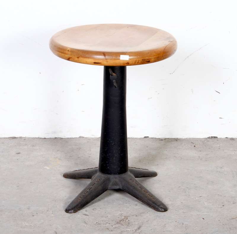 Rare Cast Iron Singer Chair