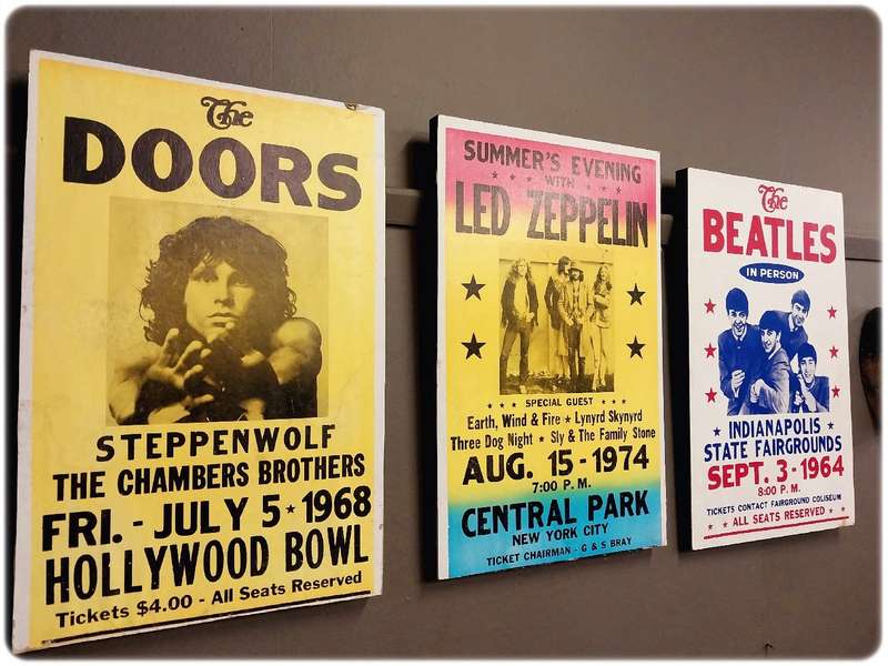 Collection of 3 Pop Concert Posters. ( 55 x35 cm , Blocked)