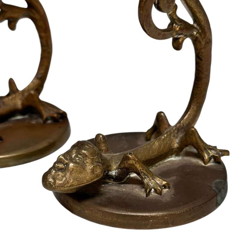 Pair of Brass Candelsticks ( 15 cm high)