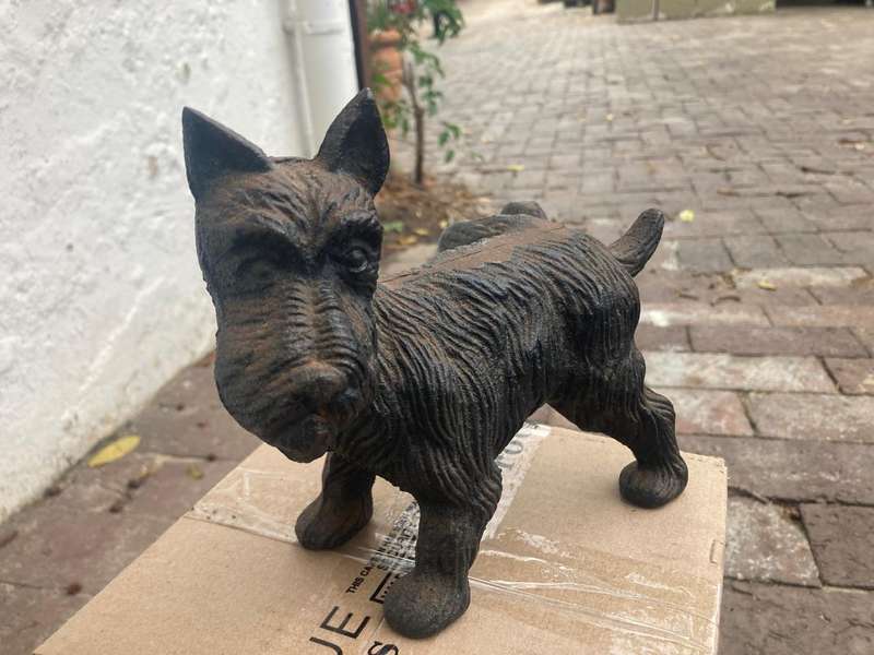 Cast Iron Scotty Dog Doorstop ( 20 x 16 cm )