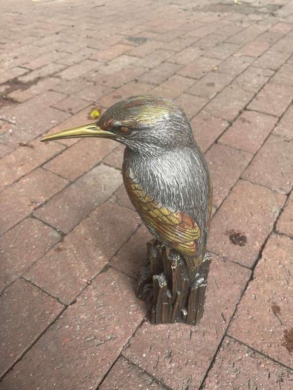 Beautiful Bronze by Giovanni Schoeman: The Kingfisher ( 32 cm )