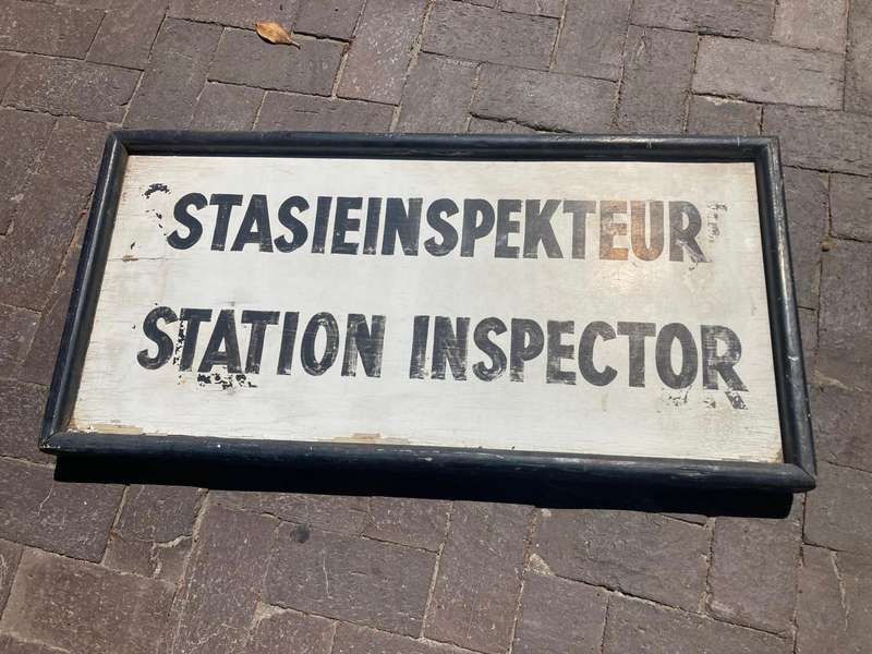 Original Railways Doublesided Platform Sign ( 91 x 46 cm )