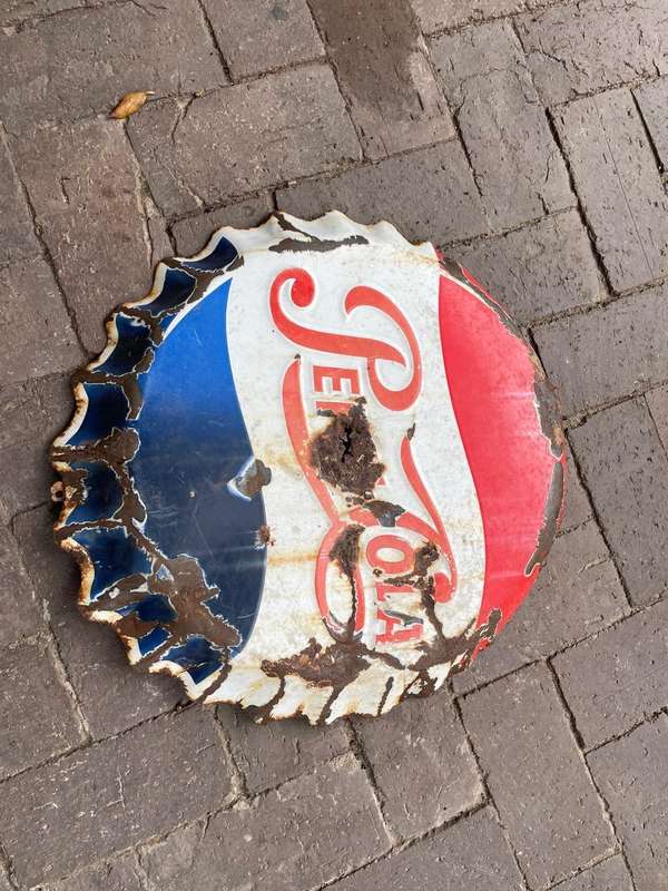 Original Enamel Pepsi Sign