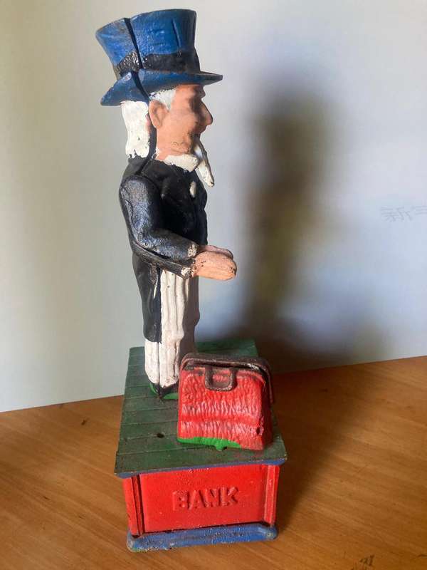 Vintage Cast Iron Moneybox ( 28 cm )