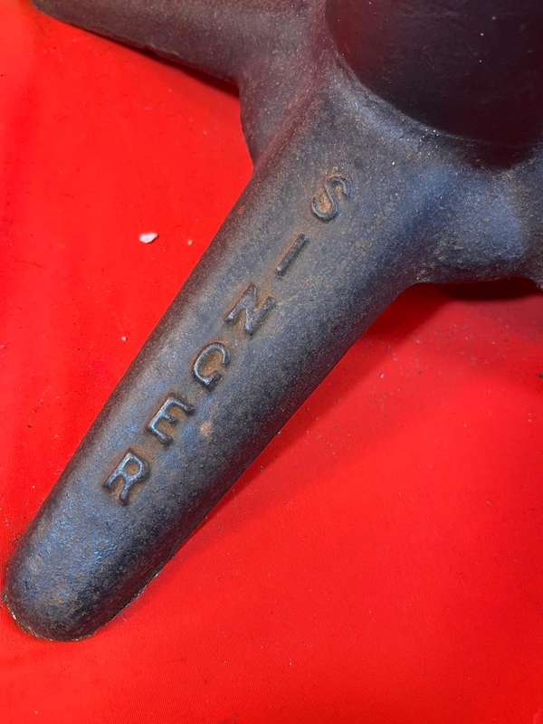 Rare Cast Iron Singer Chair