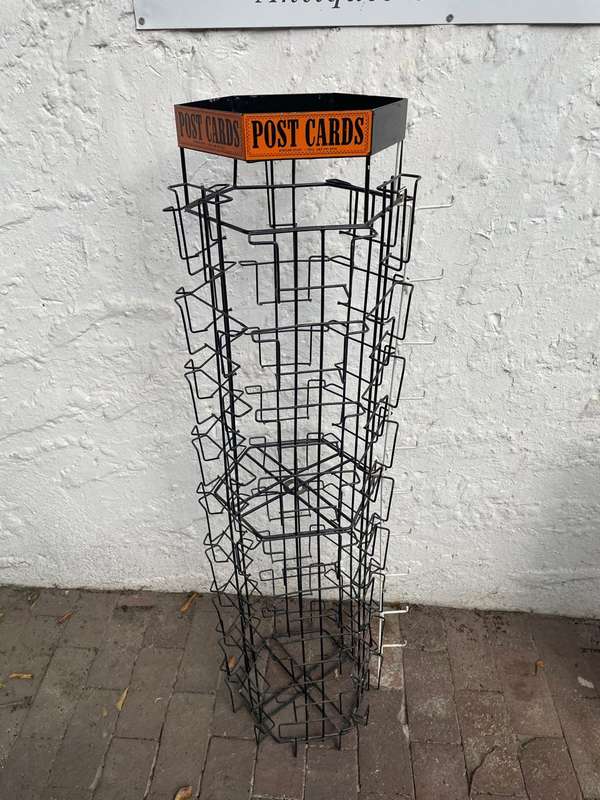 Vintage Postcard Shopstand ( 126 x 27 x 27 cm )