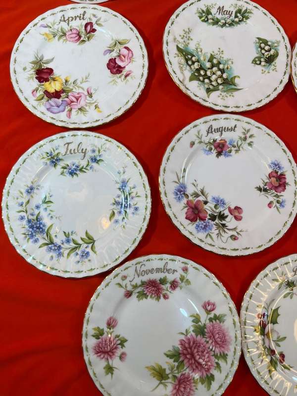 Royal Albert : Flower of the Month Series ( all except October)