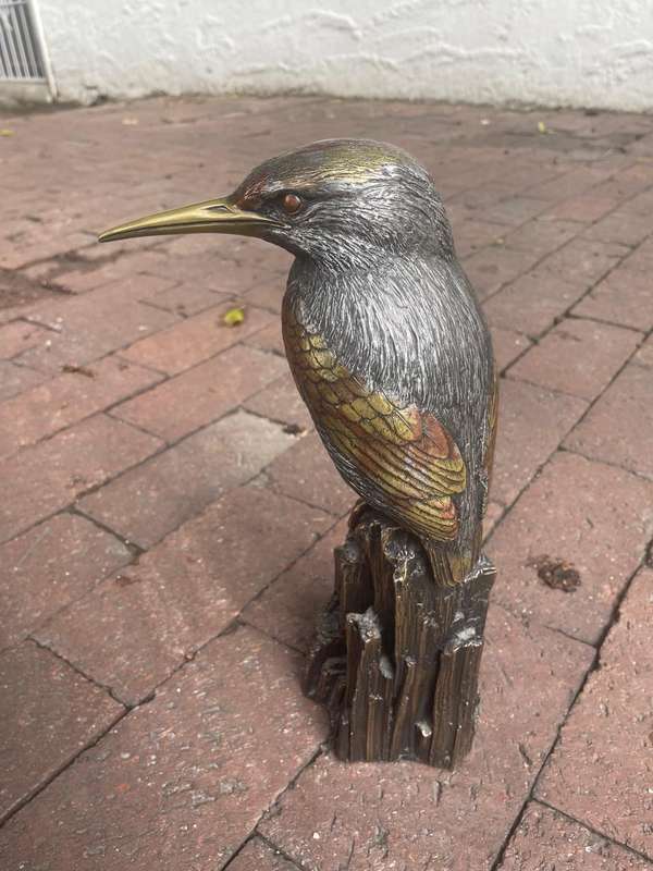 Beautiful Bronze by Giovanni Schoeman: The Kingfisher ( 32 cm )