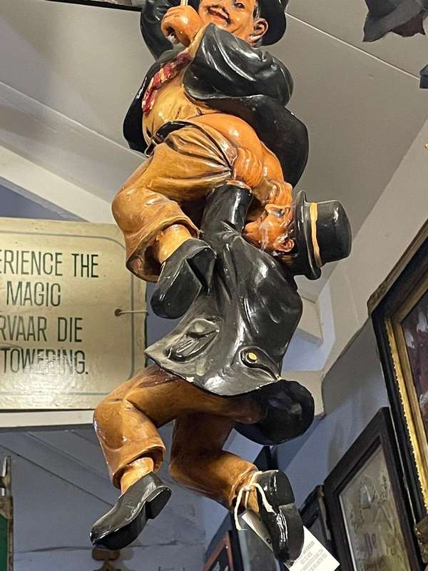 Laurel and Hardy on a Rope ( 70 cm )