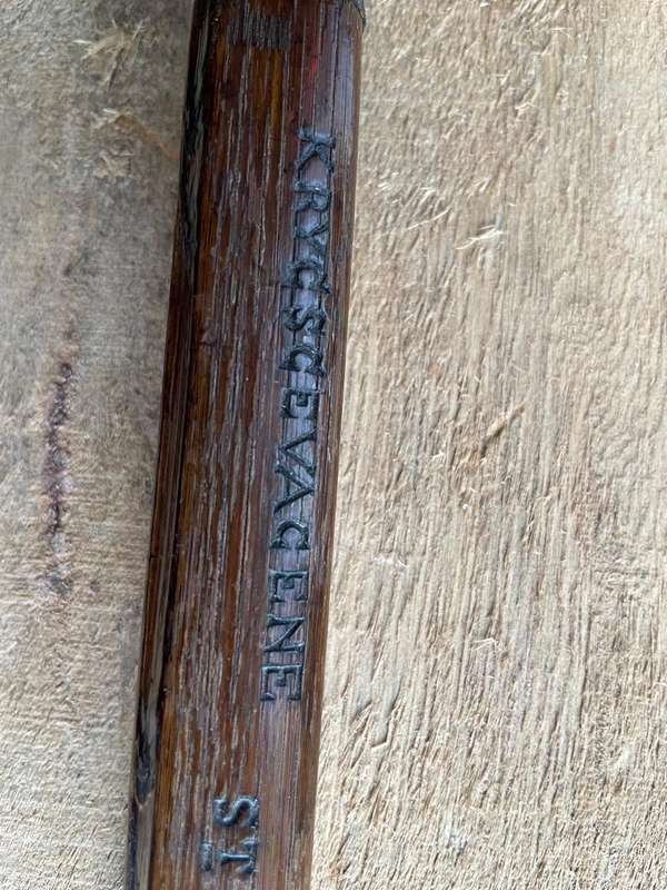Boer War : POW Walking Stick St Helena 1901